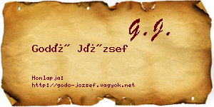 Godó József névjegykártya