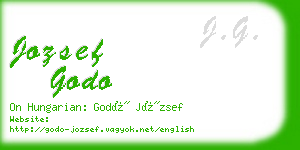 jozsef godo business card